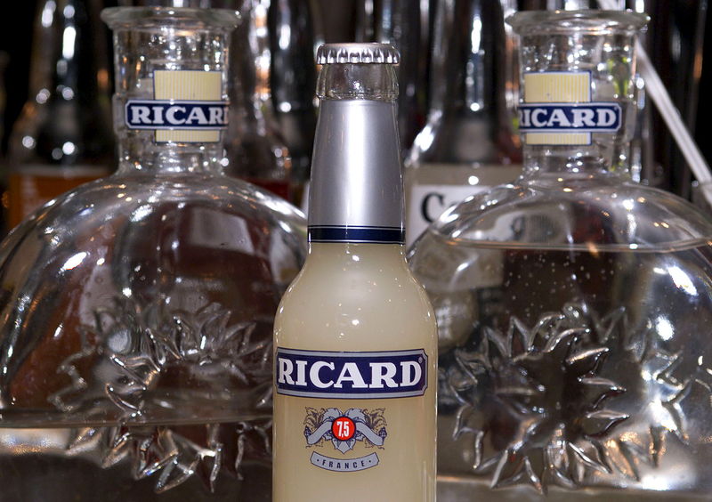 © Reuters. File photo of a bottle of "ready-to-drink" pastis 