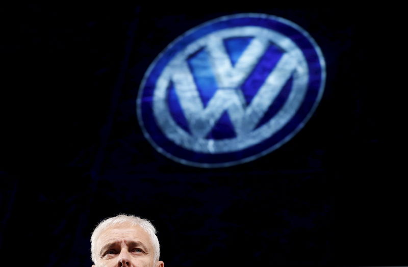 © Reuters. L'ad di Volkswagen Matthias Mueller 