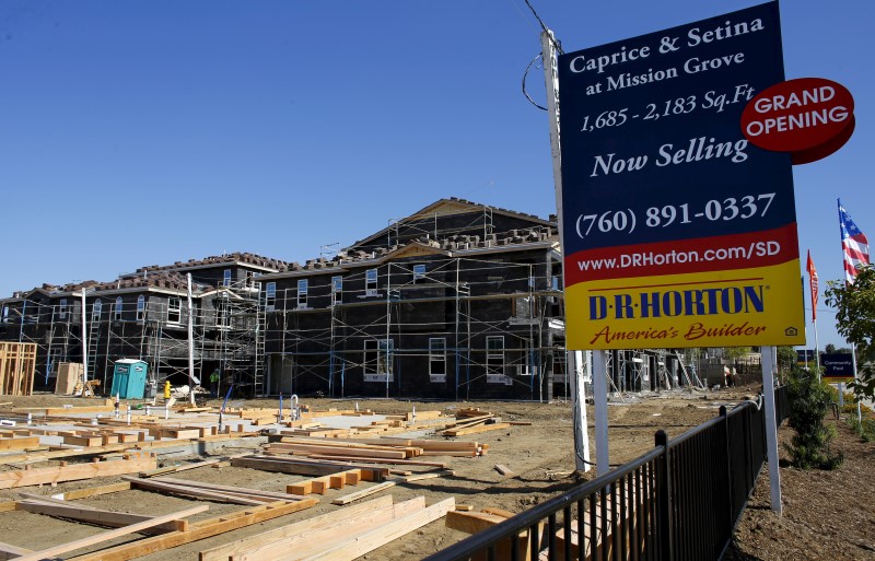 © Reuters. A D.R. Horton home building project is pictured in San Marcos, California