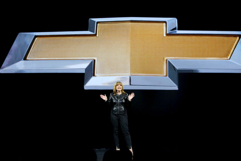© Reuters. La presidente e AD di General Motors Mary Barra