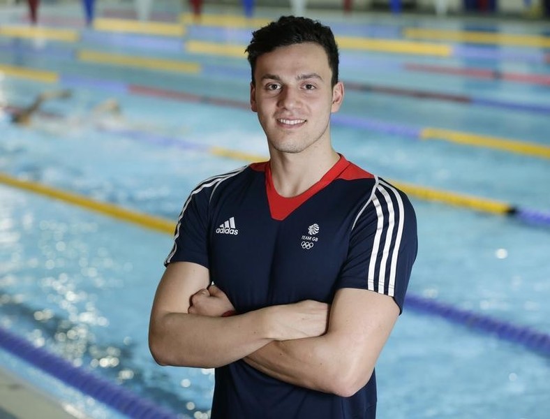 © Reuters. جاي يسعى لترك بصمته على منافسات السباحة في الأولمبياد