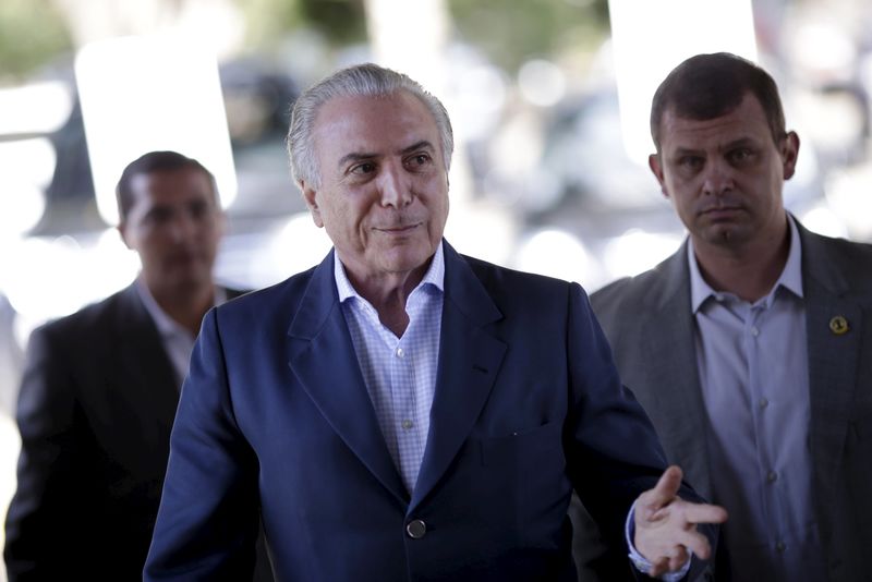 © Reuters. Vice-presidente Michel Temer em Brasília