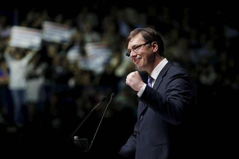 © Reuters. رئيس وزراء صربيا يسعى للحصول على تفويض جديد في انتخابات مبكرة