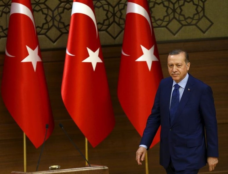© Reuters. الشرطة التركية تحتجز صحفية هولندية انتقدت إردوغان