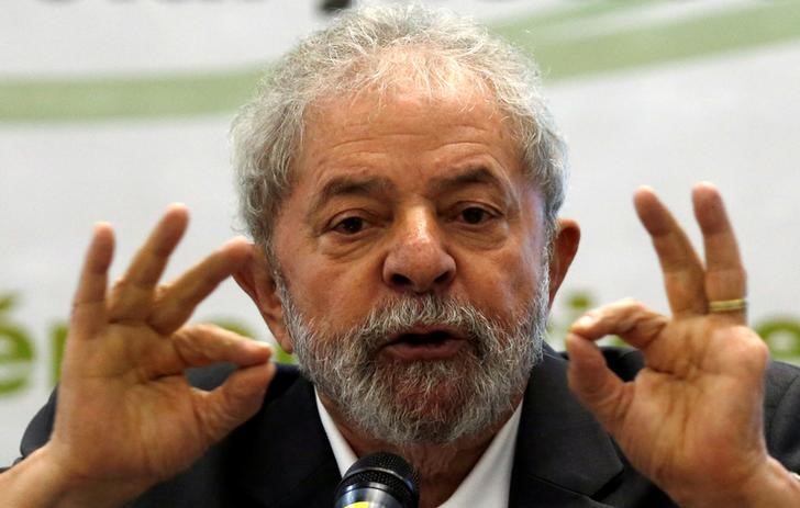 © Reuters. Ex-presidente Luiz Inácio Lula da Silva durante seminário em São Paulo