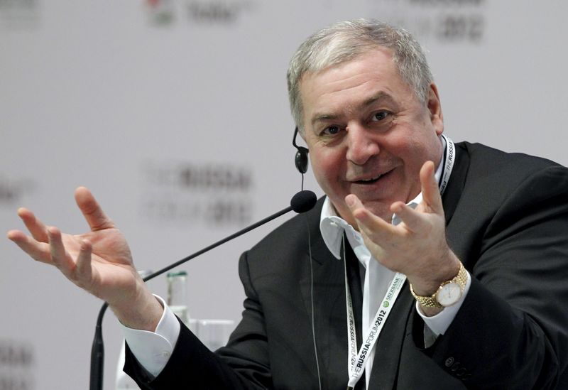 © Reuters. Mikhail Gutseriyev, president of oil and gas company RussNeft, attends The Russia Forum 2012 in Moscow