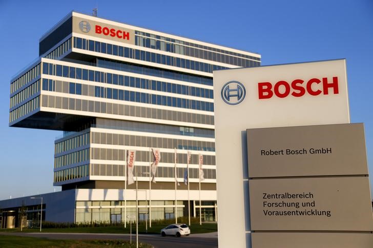 © Reuters. A BOSCH building is pictured at the company's new research and advance development centre Campus Renningen during a guided media tour in Renningen