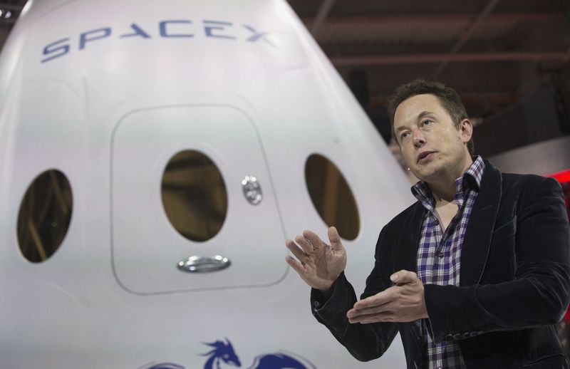 © Reuters. Foto de arquivo do CEO da SpaceX Musk em Hawthorne