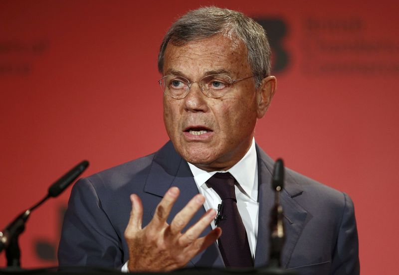 © Reuters.  File photo of WPP founder and CEO Martin Sorrell speaking at the British chambers of Commerce annual conference in London
