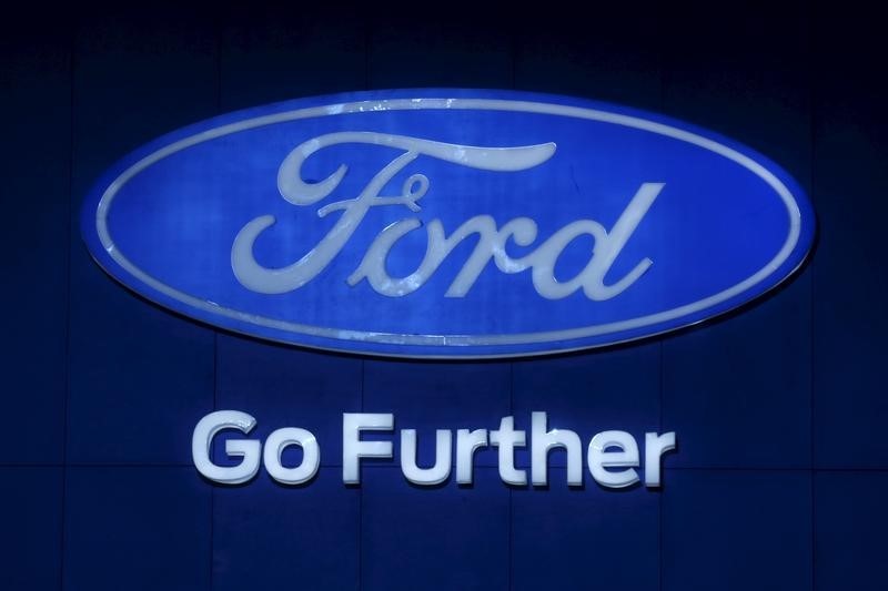 © Reuters. The logo of Ford is pictured at at the 37th Bangkok International Motor Show in Bangkok