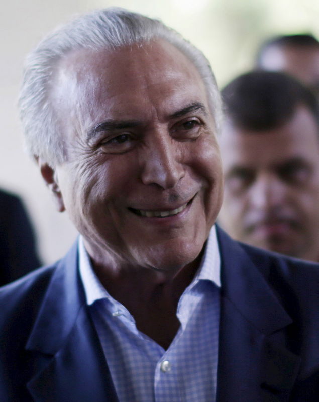 © Reuters. Vice-president Michel Temer em chegada ao Palácio do Planalto, em Brasília