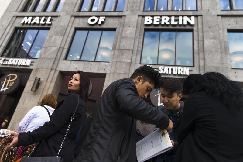 © Reuters. INFLATION NÉGATIVE EN ALLEMAGNE EN AVRIL