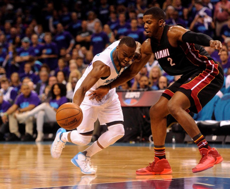 © Reuters. NBA: Playoffs-Miami Heat at Charlotte Hornets