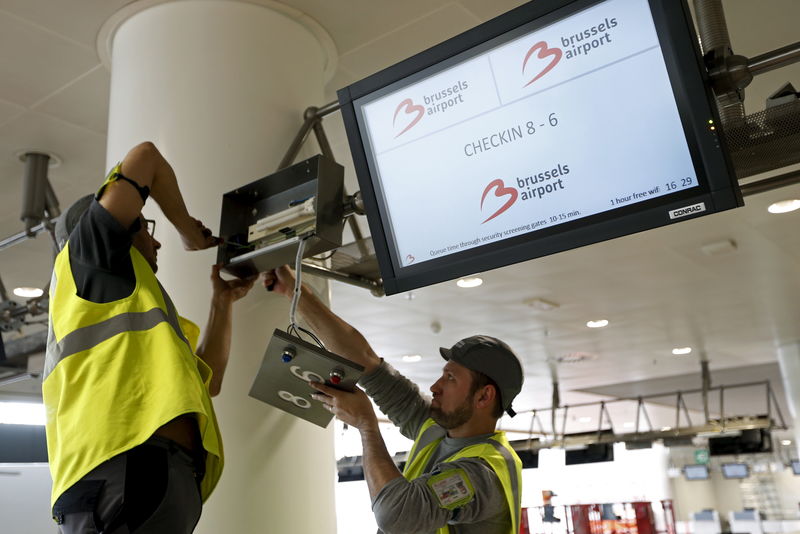 © Reuters. Reabre la terminal de salidas de aeropuerto de Bruselas