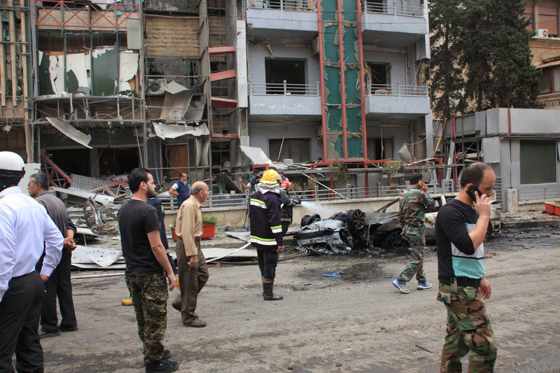 © Reuters. Hospital al-Dabit após ataques em Aleppo