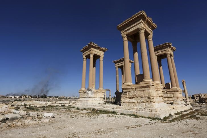 © Reuters. Monumentos vistos na cidade histórica de Palmira, na Síria