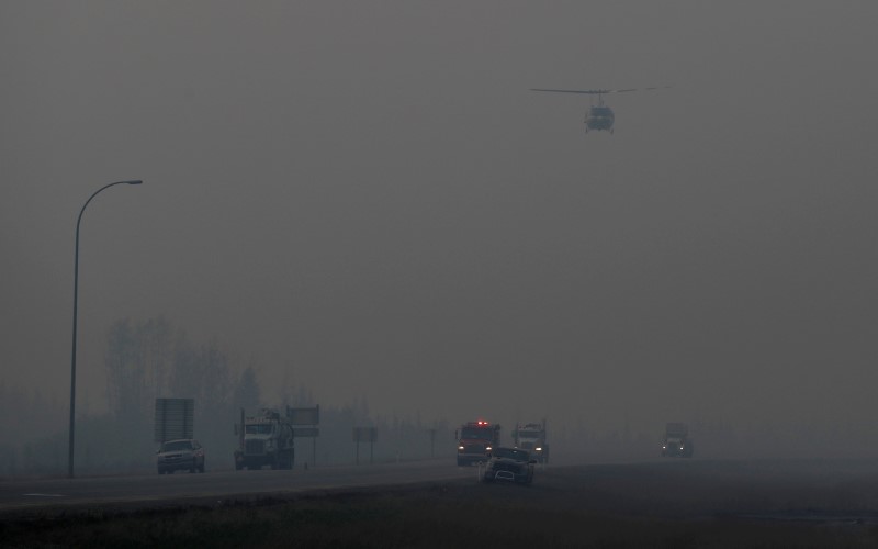 © Reuters. El incendio en Canadá se intensifica mientras aumentan las temperaturas