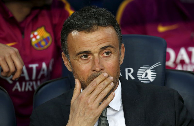 © Reuters. Luis Enrique dice que el Barça debe seguir concentrado en su fútbol