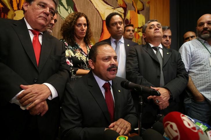 © Reuters.  Waldir Maranhão faz pronunciamento à imprensa em Brasília