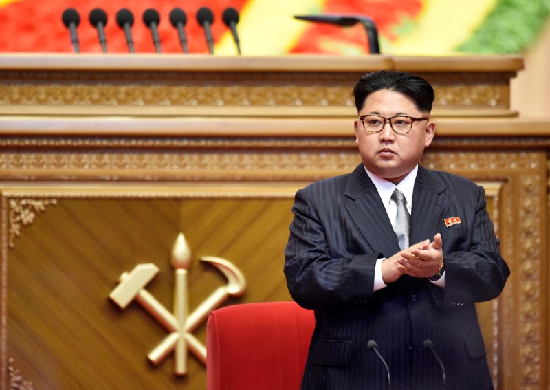 © Reuters. الصين تهنئ زعيم كوريا الشمالية على توليه منصب رئيس الحزب الحاكم