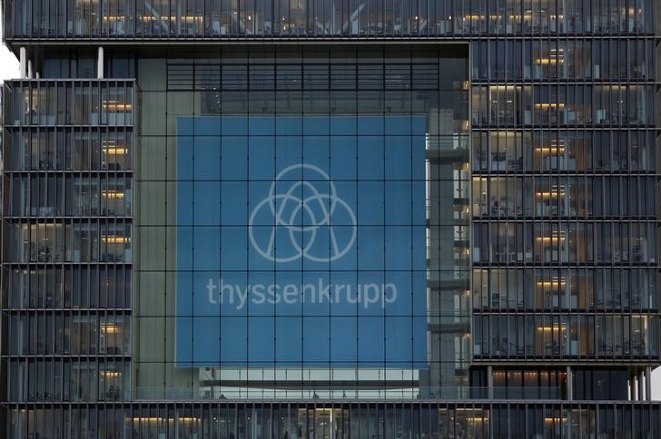 © Reuters. General view of ThyssenKrupp AG headquarters in Essen