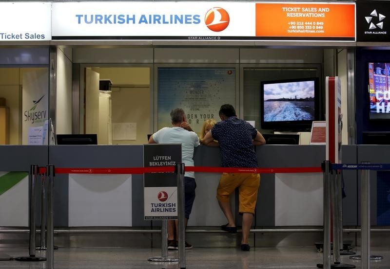 © Reuters. الخطوط الجوية التركية تسجل خسارة 1.24 مليار ليرة في الربع/1
