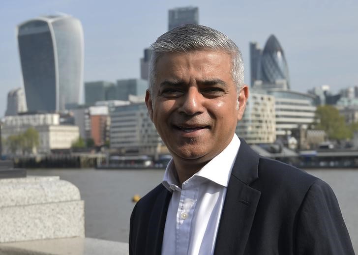 © Reuters. Novo prefeito de Londres, Sadiq Khan