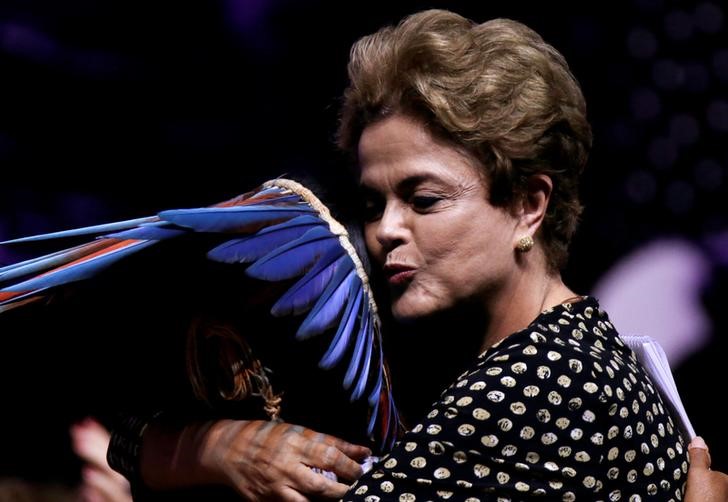 © Reuters. مجلس الشيوخ في البرازيل يجري تصويتا الأربعاء بشأن محاكمة روسيف