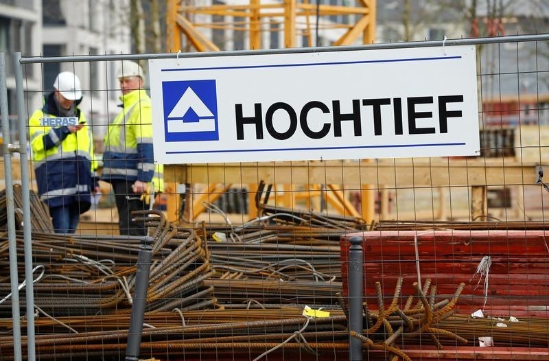 © Reuters. Los pedidos de Hochtief aumentan un 31 pct tras reorganización