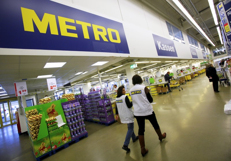 © Reuters. HAUSSE DES VENTES DE METRO EN ALLEMAGNE