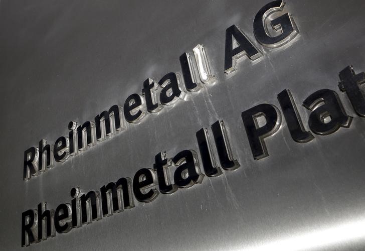 © Reuters. File photo of Rheinmetall AG logo