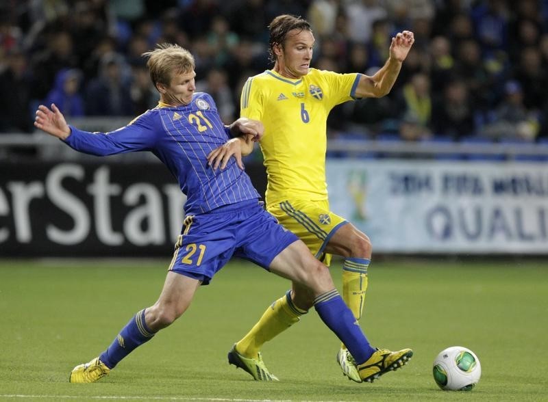 © Reuters. ايكدال في تشكيلة السويد لبطولة أوروبا رغم الإصابة