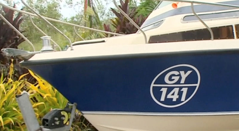 © Reuters. Still image of boat, which Australian police have seized in Cairns, Queensland