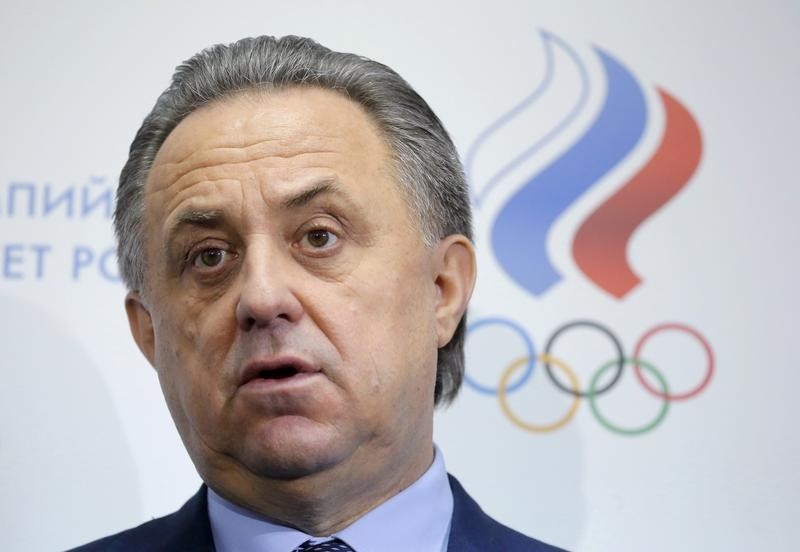 © Reuters. El ministro de Deportes ruso se disculpa por el dopaje 