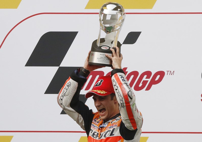 © Reuters. Honda renueva el contrato de Pedrosa en MotoGP hasta 2018 