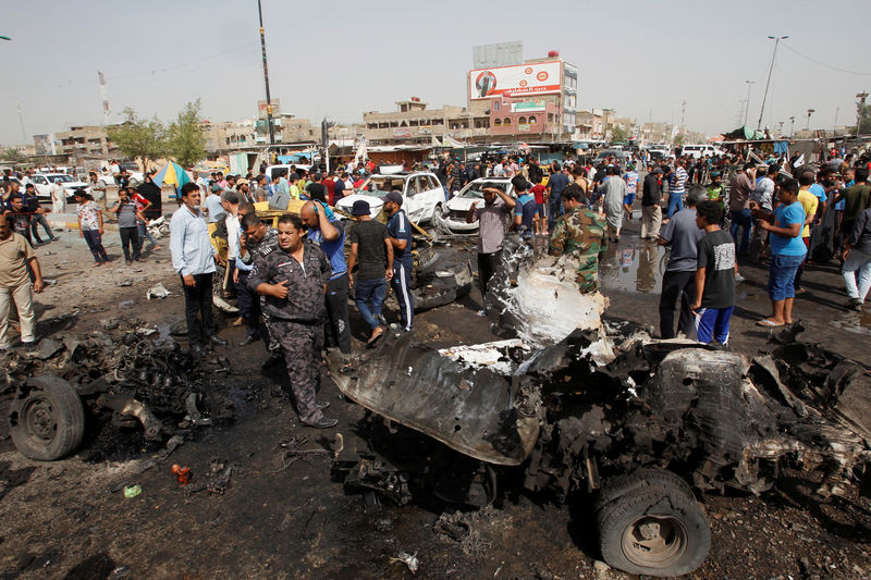 © Reuters. Ataque de carro-bomba a distrito xiita de Sadr City, em Bagdá