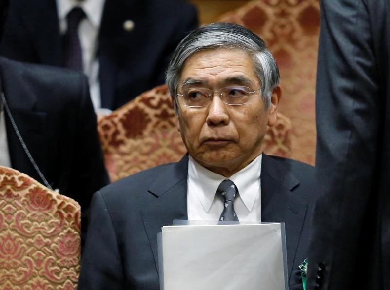 © Reuters. BOJ Governor Kuroda attends a lower house budget committee session at the parliament in Tokyo
