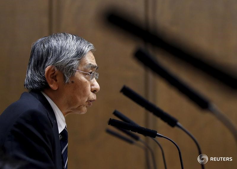 © Reuters. Banco de Japón aplicará más alivio monetario si no alcanza su meta de inflación