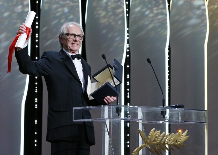 © Reuters. "Yo, Daniel Blake" de Ken Loach gana la Palma de Oro en Festival de Cannes