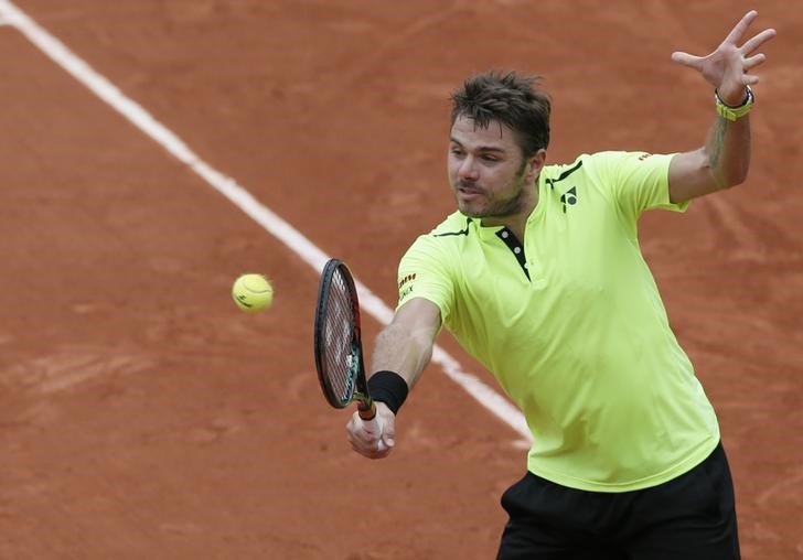 © Reuters. Tennis - French Open - Roland Garros - Switzerland's Stan Wawrinka vs Czech Republic's Lukas Rosol