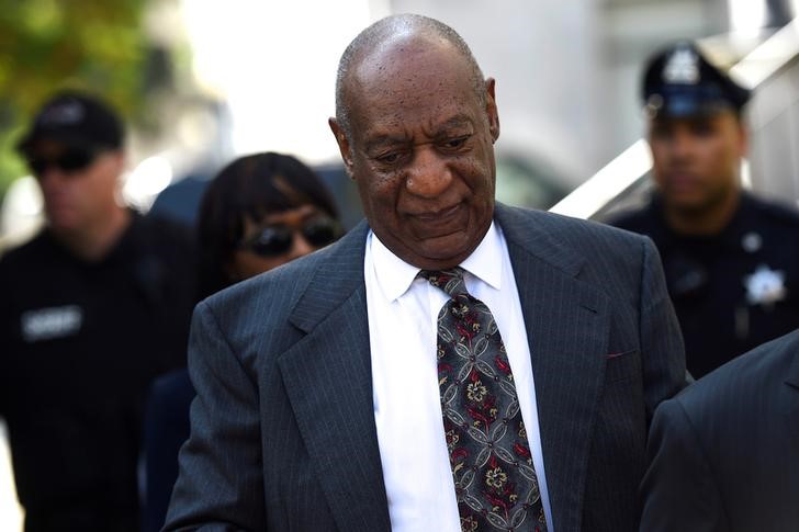 © Reuters. Bill Cosby chega para audiência em Norristown, Pensilvânia