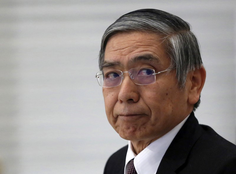 © Reuters. File photo of Bank of Japan Governor Kuroda attending a seminar in Tokyo