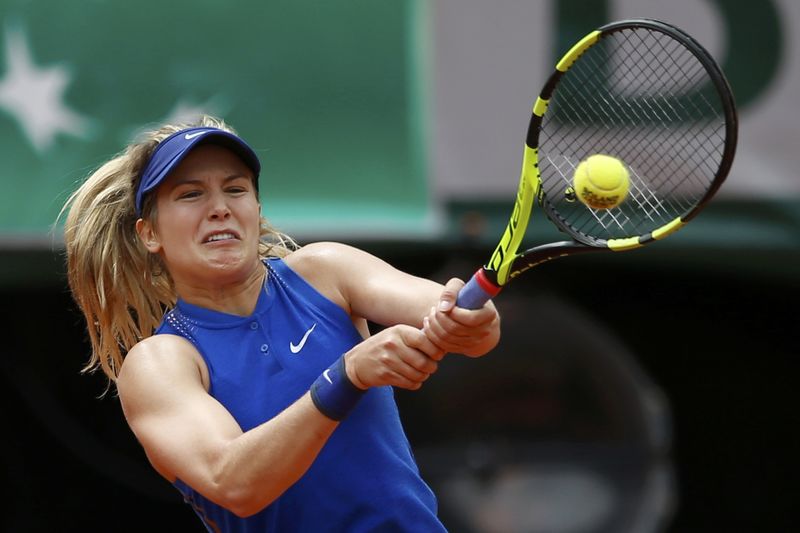 © Reuters. Tennis - French Open - Roland Garros - Eugenie Bouchard of Canada vs Timea Bacsinszky of Switzerland