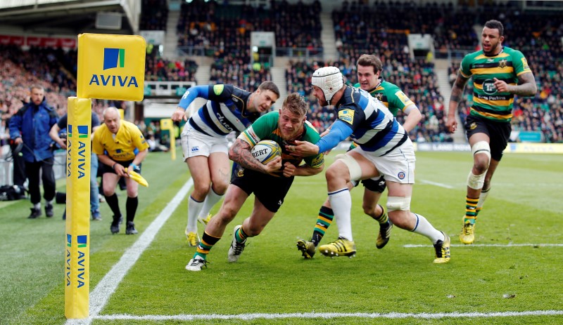 © Reuters. Northampton Saints v Bath Rugby - Aviva Premiership