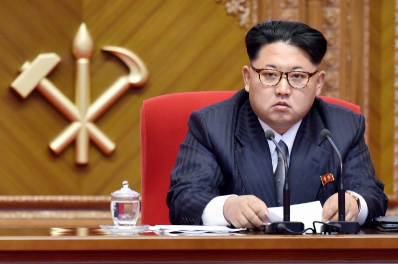 © Reuters. North Korean leader Kim Jong Un attends the first congress of the country's ruling Workers' Party in 36 years, in Pyongyang, North Korea