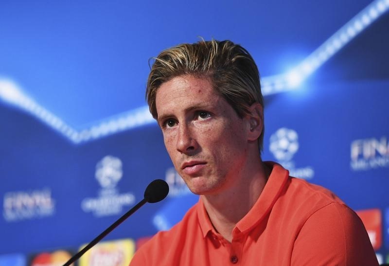 © Reuters. Torres, hambriento de gloria con el Atlético ante el partido de su vida