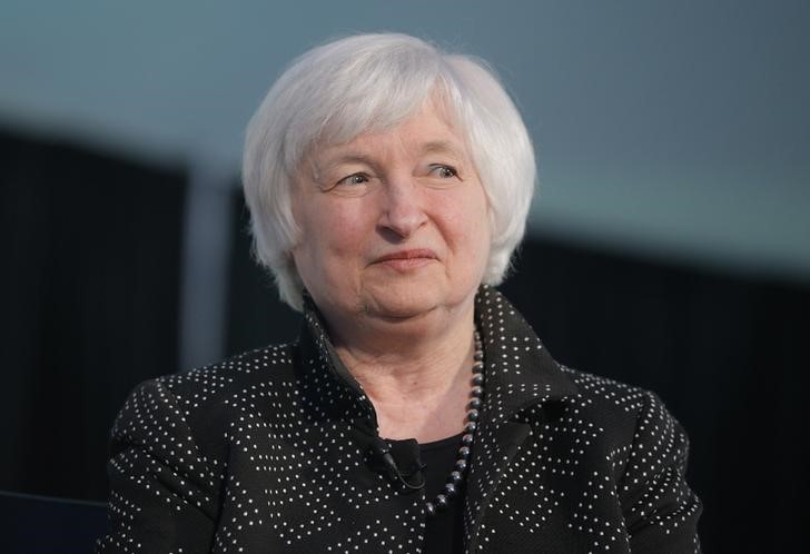 © Reuters. Il presidente della Federal Reserve Janet Yellen