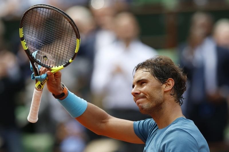 © Reuters. Tennis - French Open - Roland Garros - Rafael Nadal of Spain vs Facundo Bagnis of Argentina
