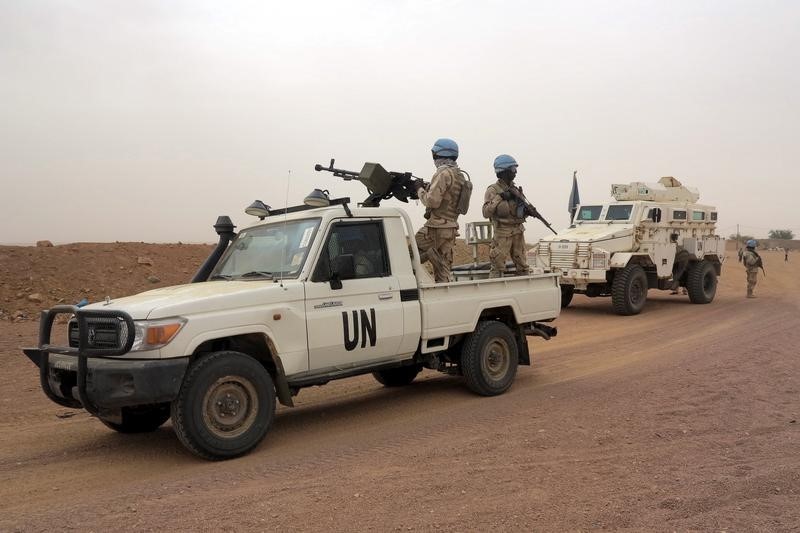 © Reuters. مقتل 5 من جنود الأمم المتحدة في هجوم بوسط مالي
