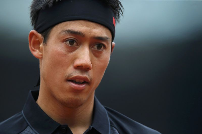 © Reuters. Tennis - French Open - Roland Garros - Kei Nishikori of Japan v Richard Gasquet of France